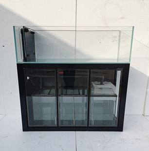 金晶超白超薄侧溢流原生态溪流缸背包海水缸草缸金鱼缸水族箱定制