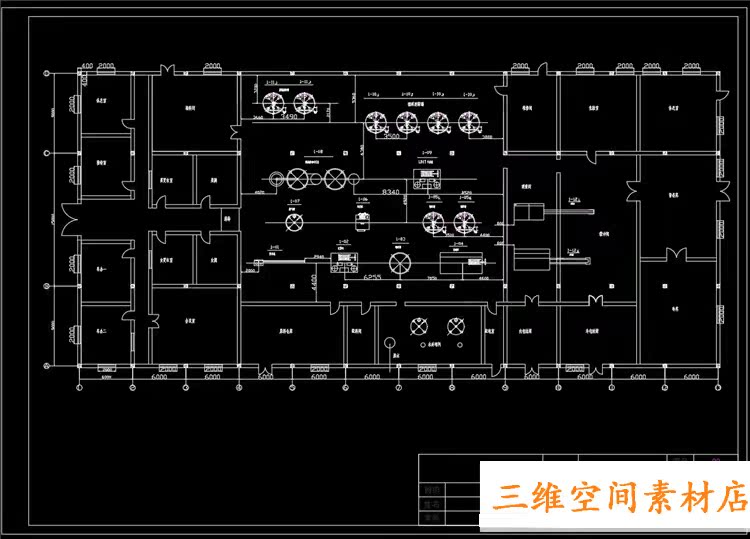 食品加工厂平面设计图工艺流程图建筑设计cad图纸施工
