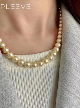 AKOYA大全!珍珠项链樱花粉雪白珠真多麻极光金羽皇金全亮面伴彩