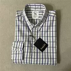 German Single High Quality Pure Cotton Soft Skin-Friendly Fabric Casual Long-Sleeved Shirt Men's Shirt Special Price