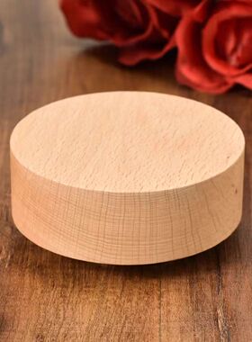 木质工艺品音乐盒八音盒旋转底座DIY配件摆件实木盲盒旋转底座
