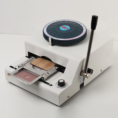 手动凸字打码编码会员卡压凸机