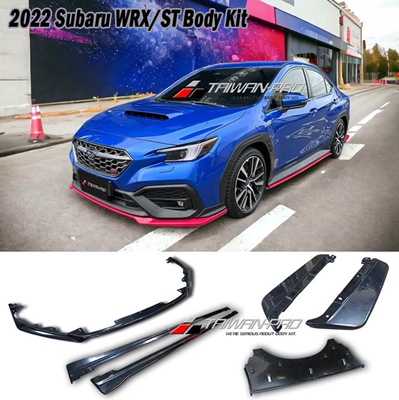 台湾产22-24款斯巴鲁WRX STI款小包围前唇 下巴防撞条 侧裙后包角