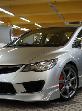 思铭改装FD2大包围TypeR前杠专用JS款碳纤前唇前铲装饰进风口饰件