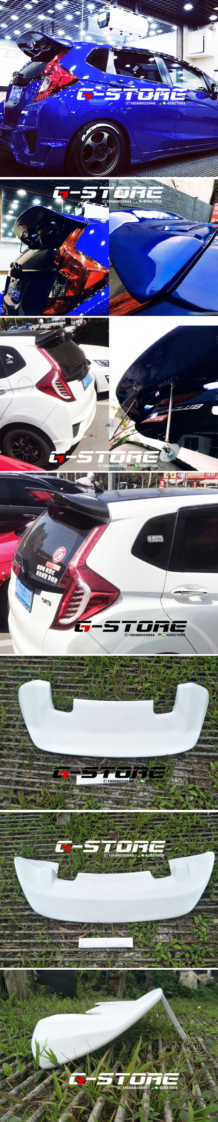 14-18 모델 GK5 모조 JDM 테일 3 세대 새로운 맞춤 펀칭 없음 고정 바람 날개 RS 버전 확대 및 길어진 꼬리 날개