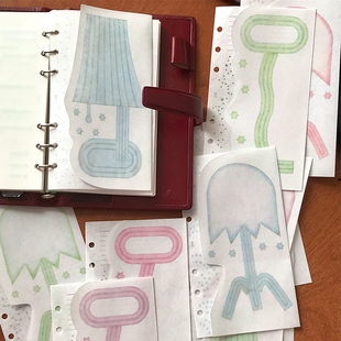 1包12张 纸张粗糙朦胧适用铅笔 a6p异形二折页 81g美国白牛皮