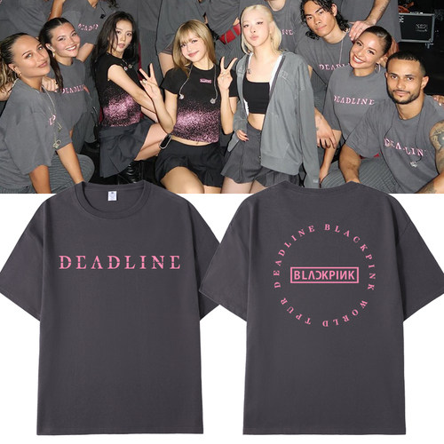 blackpink演唱会周边短袖T恤