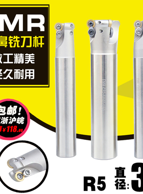 数控圆鼻铣刀杆 加硬白色35R5圆刀杆 EMR C32-5R35-150-200L-2T
