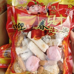 岱山三和兴迎春果麻蛋白油枣冻米糖花生酥糖传统糕点零食200gx2袋