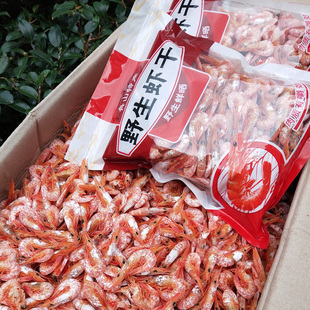 舟山特产海鲜干货野生渔家船晒滑皮虾干活皮虾干即食休闲零食500g