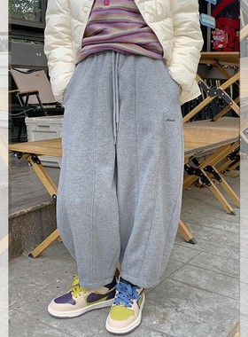 【不想脱】西西家女童加绒奶奶裤2025冬休闲裤儿童保暖裤DF13801