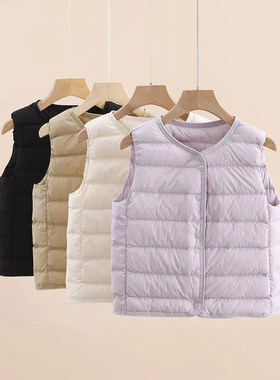 【暖宝宝】西西家女童2025冬百搭内胆羽绒服儿童保暖马甲YRF2388