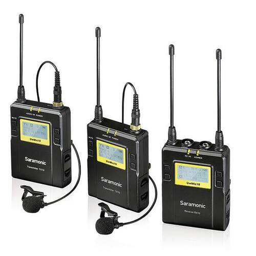 枫笛 Saramonic UwMic9 一拖二摄像机无线领夹话筒小蜜蜂麦克风