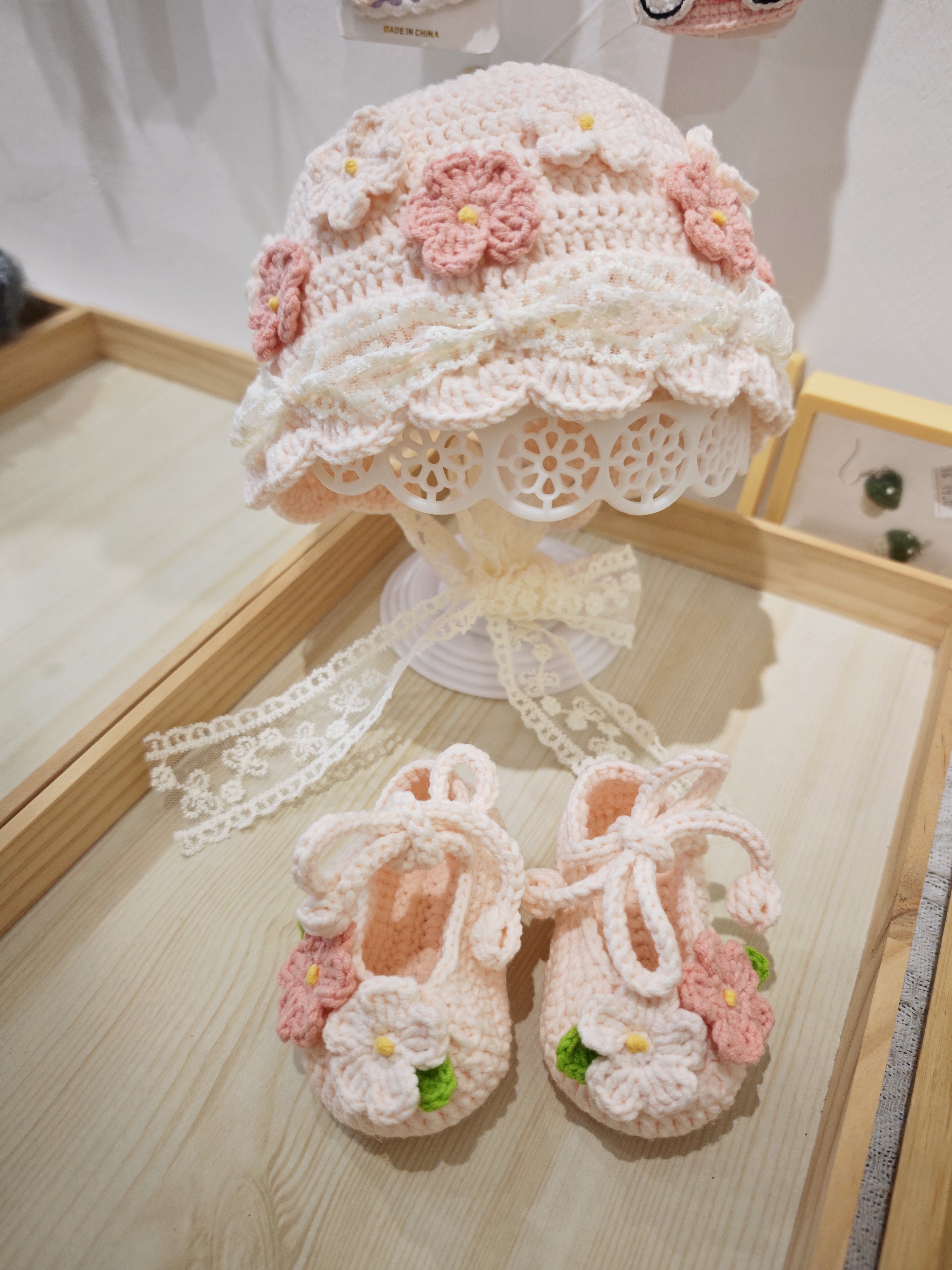 婴儿鞋帽手工编织帽子diy材料DIY编织材料包