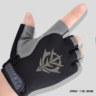 机动战士高达吉翁公国军gundam二次元手套半指男动漫周边骑行防滑