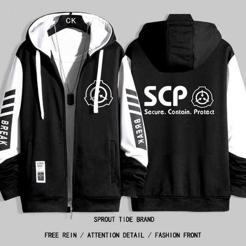 scp基金会衣服cos机动特遣队动漫周边二次元夹克开衫外套连帽卫衣