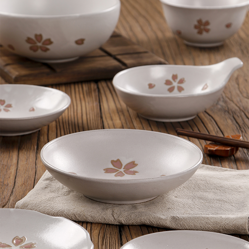 复古风碟子粗陶寿司小菜碟