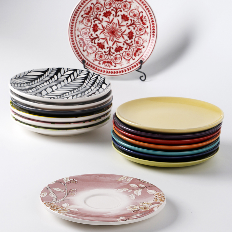 创意陶瓷6英寸蛋糕碟吐骨碟