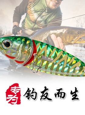 浪秦抽心鱼倒立式VIB路亚假饵远投亮片铁板淡水翘嘴黑鱼鳜鱼鲈鱼