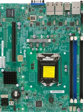 超微服务器主板 SUPERMICRO X10SLM+-LN4F4千兆网+远程 LGA1150