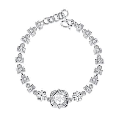 999银手链女生日礼物足银刻字