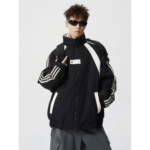 SHIJOIN徐洛淇工作室AKiKo秋子男装美式夹克棉衣防风大码棉服外套