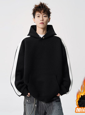 NORELIGION亿万少年GOODBAI东京衣柜男装南鹤npc加绒连帽卫衣外套