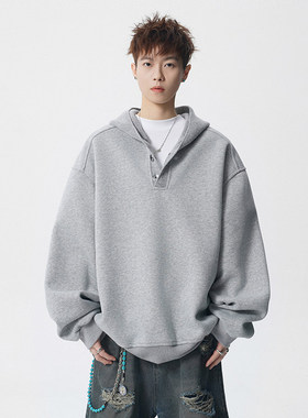 NORELIGION吕小虎物空宋松nans男装旋律风车美式重磅400g华棉卫衣