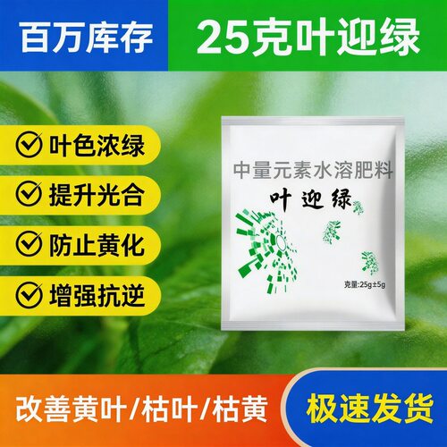 叶迎绿药辣椒黄瓜西红柿番茄西瓜蔬菜花叶小叶卷叶黄水溶肥厂