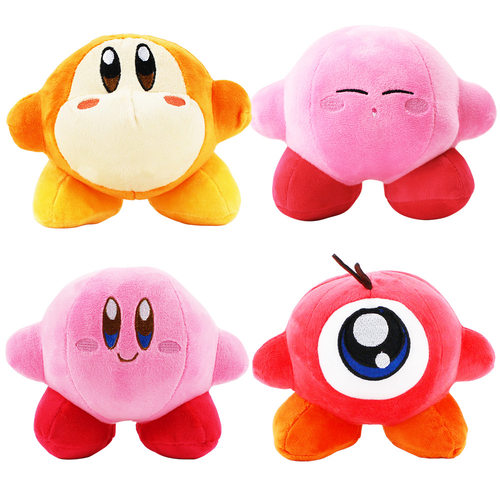 6色星之卡比毛绒公仔kirby游戏瓦多迪玩具可爱娃娃瓦多多玩偶玩具
