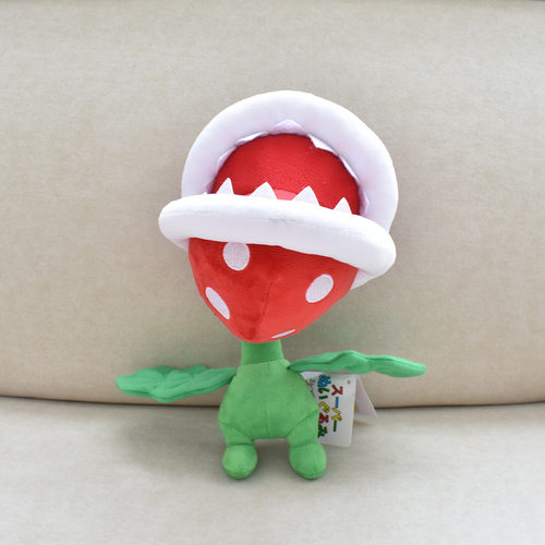 游戏SuperMario超级马里奥玛丽周边小跑食人花毛绒公仔大嘴花玩偶