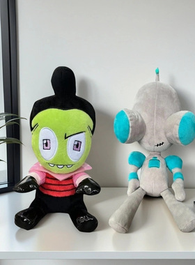 跨境新品外星入侵者 Invader.Zim 僵尸人毛绒玩具卡通动漫公仔