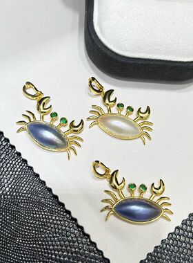 s925银海水马贝马眼珍珠吊坠，微纹