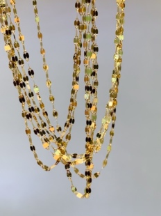 18k金素链，重0.78克，长45厘米，附权威证书，支持复检