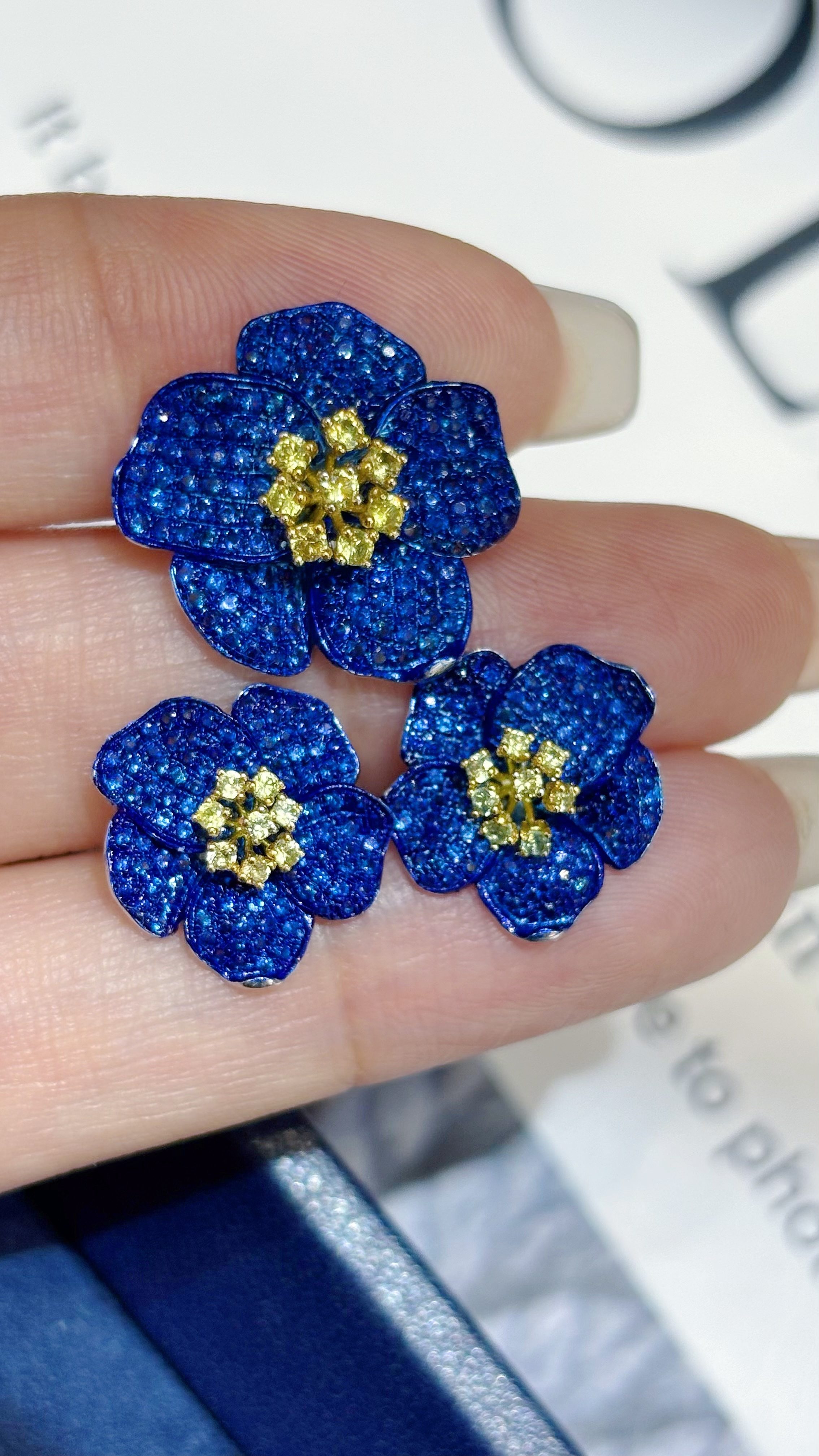 1.3克拉多用吊坠款掰扣吊坠，耳钉1.2克拉，pt950铂金彩宝镶嵌