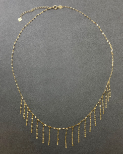 18k金流苏项链 5cm