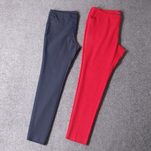 9233-外贸法国原单笔挺修身气质款超大码长裤西装裤 腰围110-118