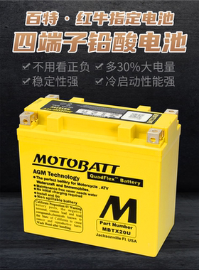 适用本田CBR600F4i VT600C CB600RR Shadow沙都600摩托车12V电池