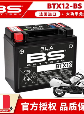 适春风400 650NK MT/GT/650TR-G国宾机车电瓶法国BS免维护电池