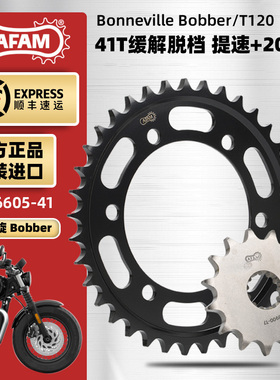 进口牙盘适用凯旋Bobber1200 T120大小飞链轮改装RK油封链条