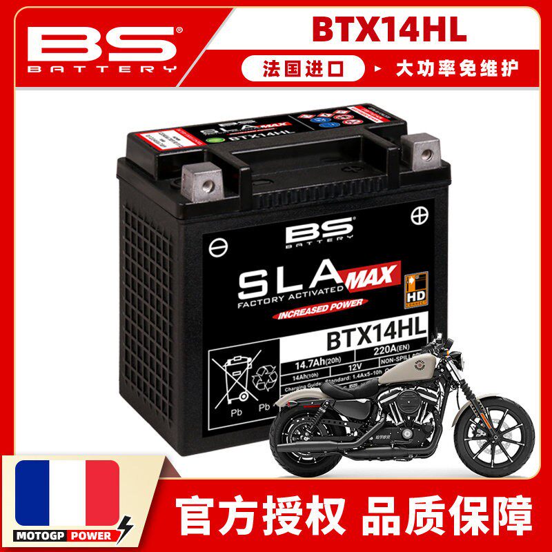 法国BS进口电瓶适用哈雷8