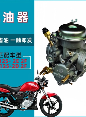 豪爵宝逸钻豹125锐爽EN125-2E 2F GN125-2D 2F化油器总成节油耐用