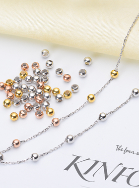 DIY珍珠配件 S925纯银进口工艺硅胶定位珠 可配制带针盒子O字链