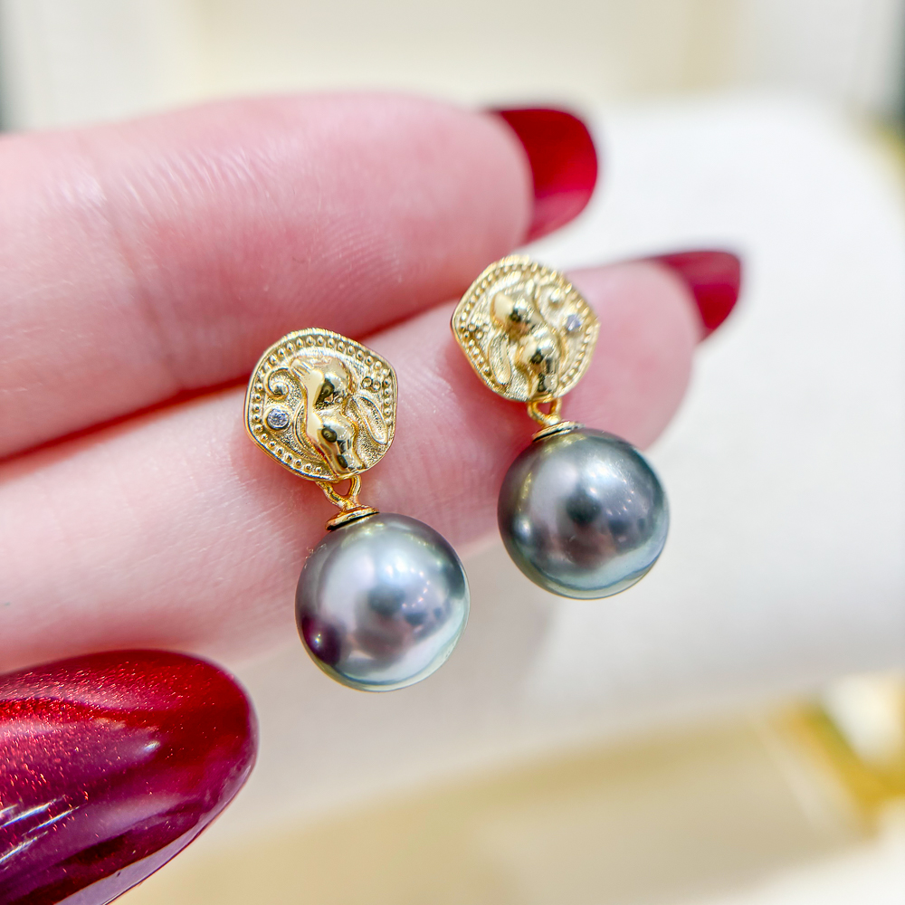 阿飞珍珠配件纯银耳钉工厂直销