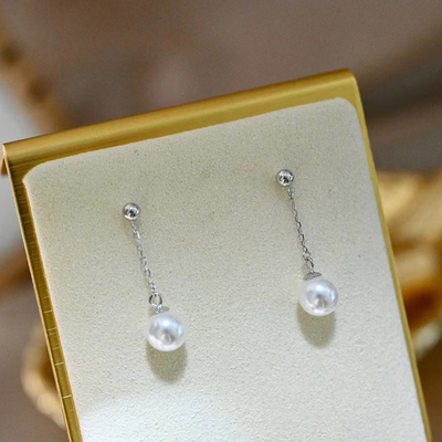 阿飞珍珠配件纯银耳钉工厂直销