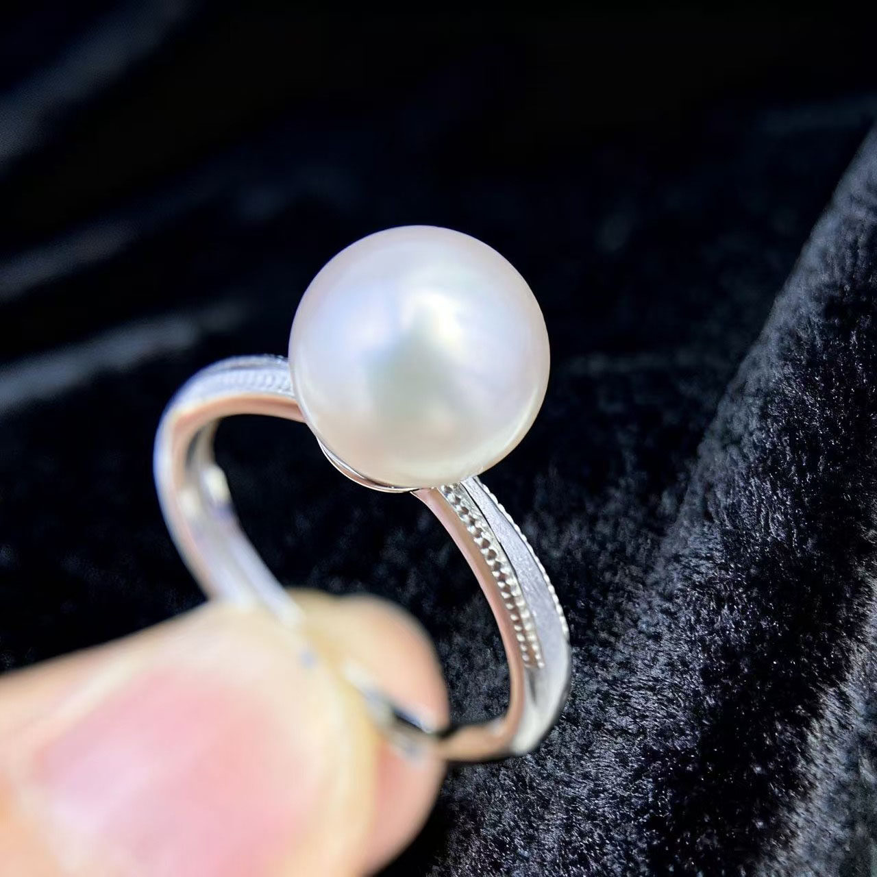 S925纯银戒指空托DIY配件