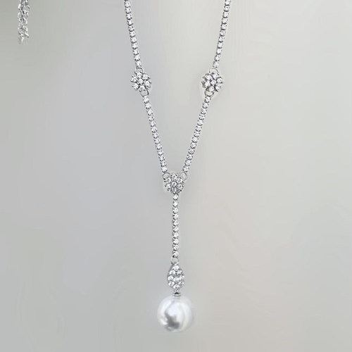 爱心项链坠金色配10-12mm空托DIY