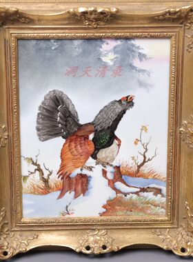 真品古董瓷板画限量收藏版