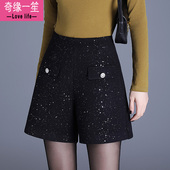 外穿直筒靴裤 小香风短裤 高腰宽松A字阔腿裤 时尚 女秋冬季 2025新款