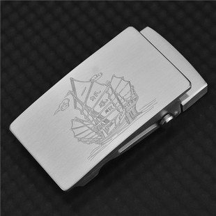 全钢304不锈钢腰带扣头皮带头滚轴皮带扣头配件帆布无牙自动扣头